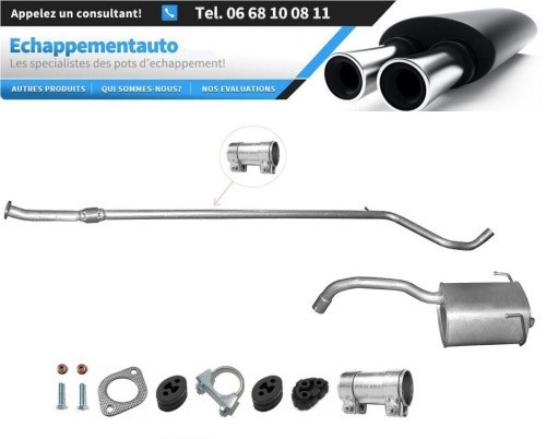 Supprimez les bruits d'échappement de votre Fiat Panda 2012 avec ce silencieux