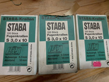 Staba Krallen Fugenkrallen 3,0 x 10  f. Paneele Profilbretter ca. 300 Stück NEU