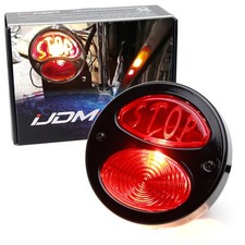 Hot Rod Car Bobberchopper Retro Black Single Bulb Duolamp Style Tailbrake Lamp