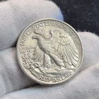 1937 Walking Liberty Half Dollar Silver White AU Some Luster