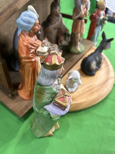 Complete 10Pc Homco Porcelain NATIVITY SET 5216 No Chips, Cracks - Picture 11 of 13