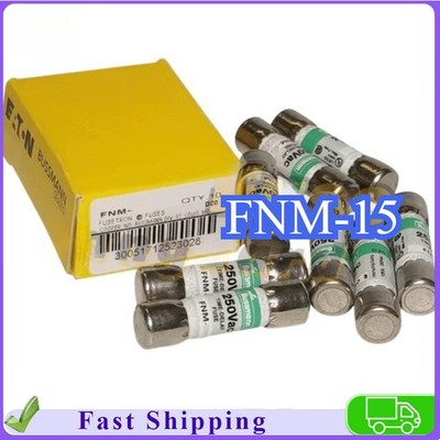 10PCS/BOX BUSSMANN FNM-15 FNM15 15A 250V TIME DELAY Fuse Fast Ship