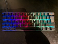 UK Layout 60% Mechanical Gaming Keyboard Wired 62 Keys Waterproof & RGB