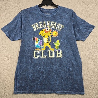 Kelloggs Cereal Shirt Mens Extra Large XL Blue Tony Tiger Toucan Tie Dye NWT