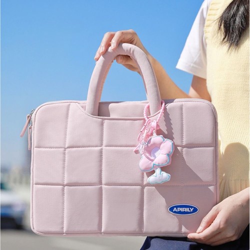 With Pendant Laptop Bag Cute Briefcase Cover Universal Notebook Pouch - Bild 4 von 16