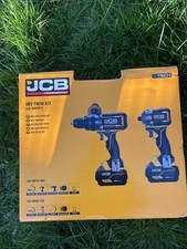 🔧 Brand New JCB 18V Twin Kit Drill & Impact Driver Set ⚡ 5.0Ah Batteries