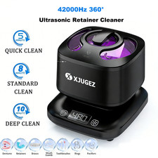 Ultrasonic Retainer Cleaner Retainer Cleaner Machine 45kHz for Denture 3 modes