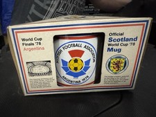 official 1978 FIFA World Cup commemorative mug released by the Scottish Football