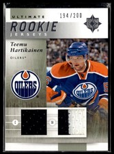2011-12 UD Ultimate Collection Rookie Jerseys Teemu Hartikainen 194/200 #URJ-TH