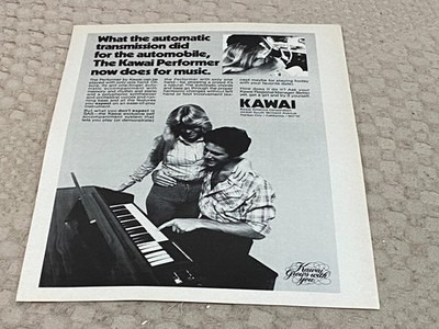 TASTATURORGEL WERBUNG 11X8'' KAWAI ORGELN