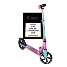 B-WARE: 574 muuwmi Aluminium Scooter 200 mm pink-türkis