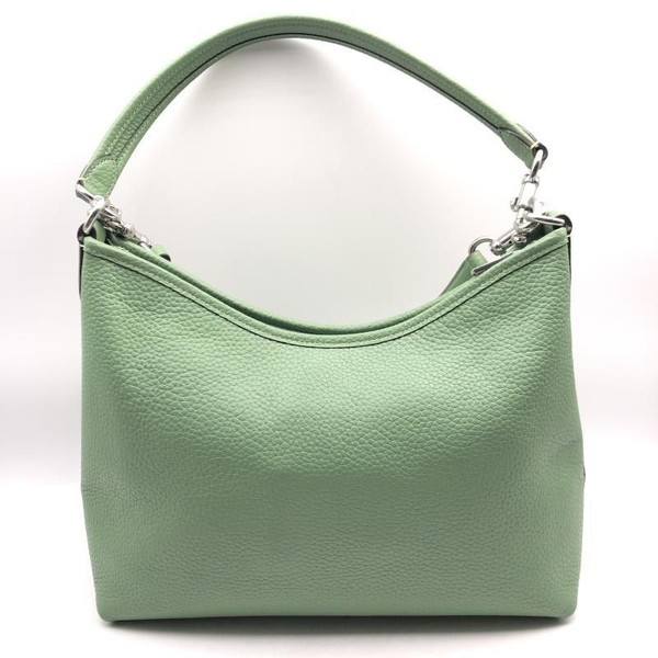 COACH Laurel A2432 CR148 Green Pebbled Leather 2Way Shoulder Crossbody Bag