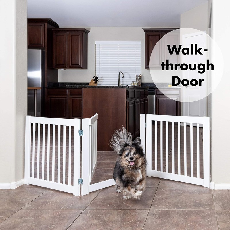 Primetime Petz 360 Configurable Freestanding Dog Gate with Door for Home New