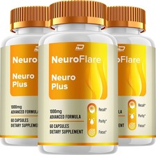 (3 Pack) NeuroFlare Capsules – Neuro Flare Natural Ingredients Memory Focus