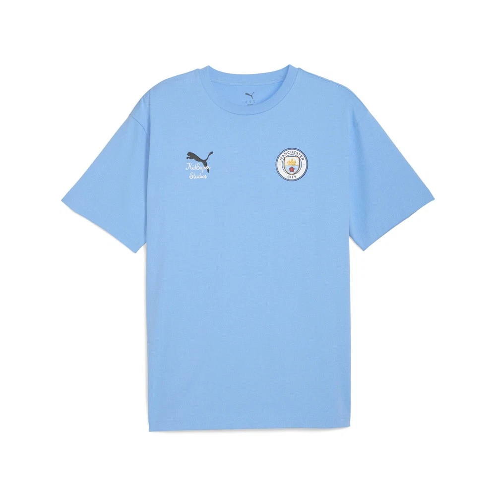 PUMA X Kidsuper Manchester City F.C. Graphic Crew Neck Short Sleeve T-Shirt Men