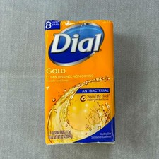 Dial Bar Soap 8 Pack Gold 4 Ounce Anti-Bacterial New Sealed