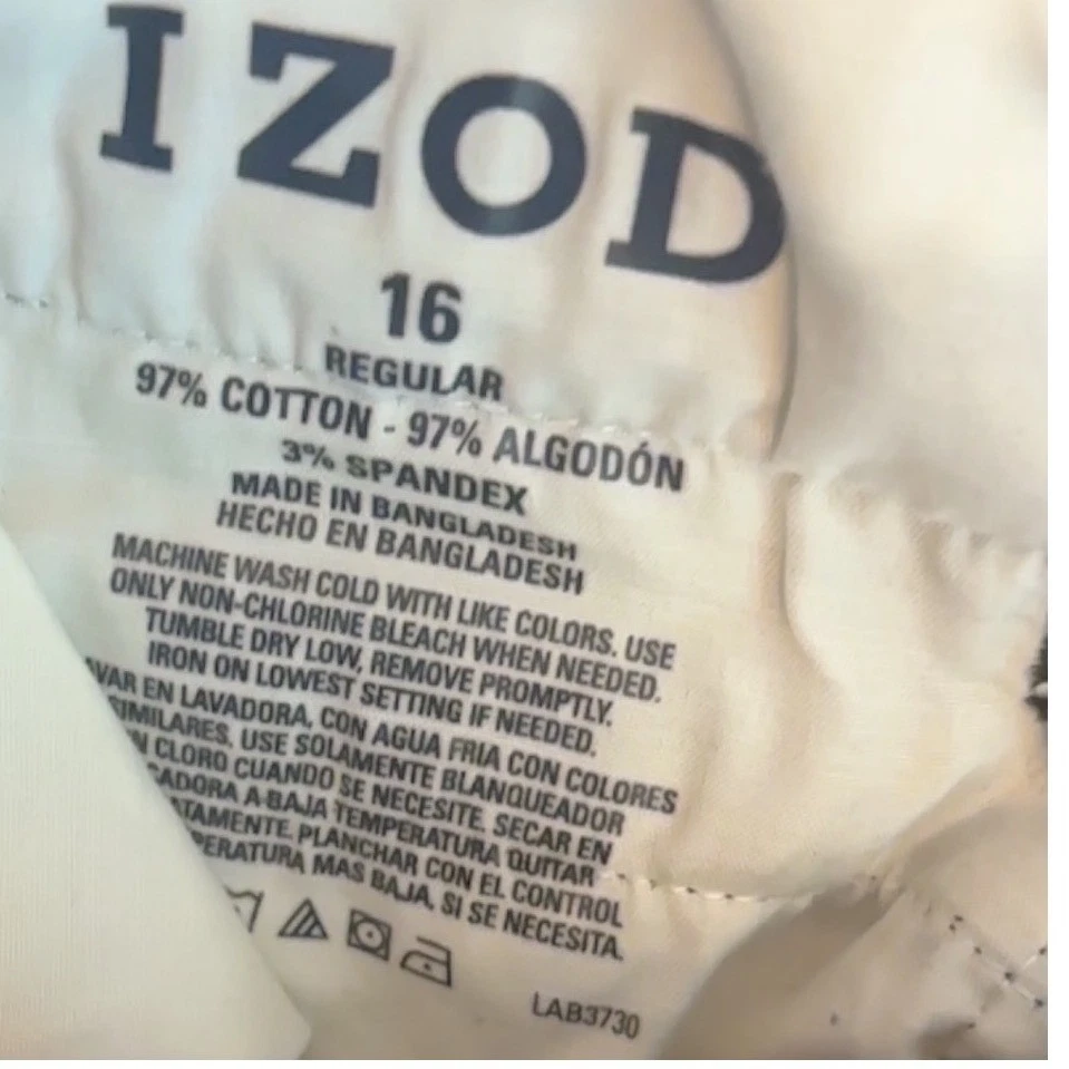 Pantalones Cortos IZOD Niñas Negros Mezcla Algodón Talla 16 Regular Foto 3 de 4