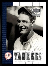 2000 Upper Deck Yankees Legends - Lou Gehrig #3 New York Yankees