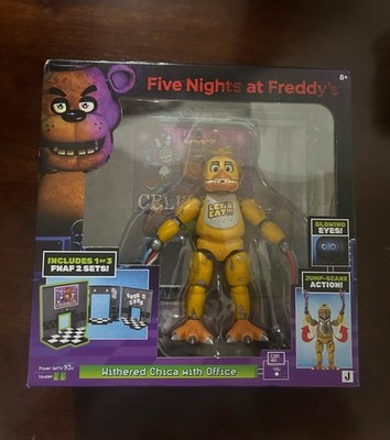 Jazwares FNAF Five Nights at Freddy's Withered Chica Office Set 5'' Figure