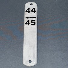 LNWR London & North Western Railway Signal Box Lever Plate "44 / 45"