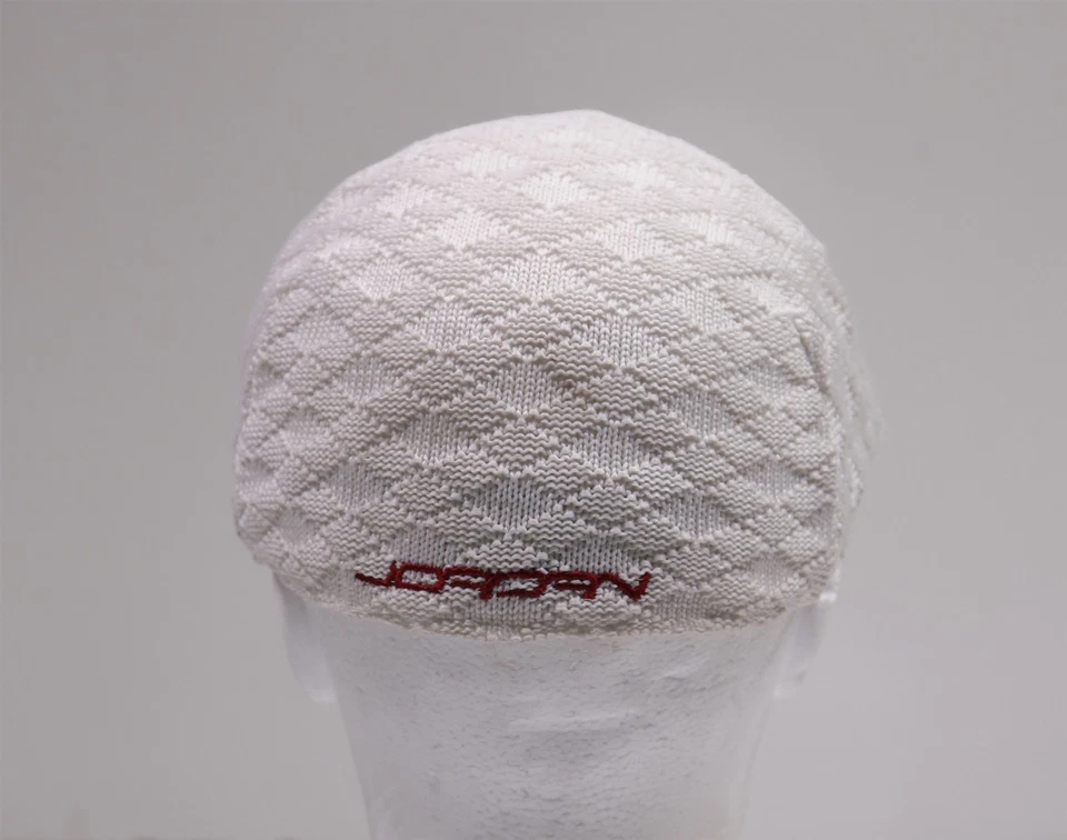 Gorra Air Jordan Vintage Blanca Tejida Flex Ajustada Nike Spellout M/L Mediana Grande Foto 4 de 4