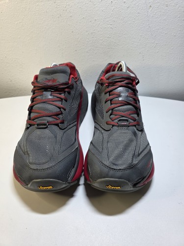 Altra Olympus 3 Men's size 9.5 Trail Running Shoes Gray Red Foot Shape - Picture 2 of 8