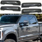 2021-2026 Ford F150 4dr Door Handle COVERS W/2 SmartKeyholes M7 CARBONIZED GRAY