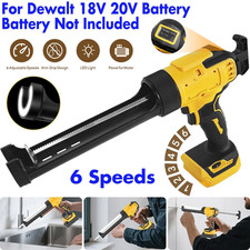 Image of Cordless Caulking Gun Glass Mastic Sealant Gun For Dewalt 18V Batteries Electric