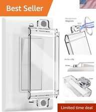 Magnetic Switch Covers, Light Switch and Outlet Cover for Flat Modern Switche...