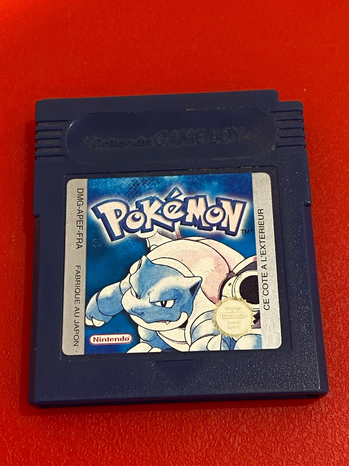 Game Boy    Cartouche     POKEMON Version Bleue  édition  FR Originale