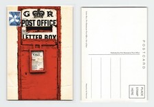 Vintage Postcard Port Bannatyne Post Office Isle of Bute Letter Box c1990s