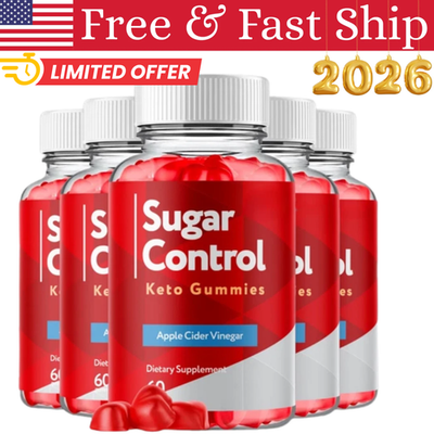 #ad 5 Pack Sugar Control Keto ACV Gummies 1000MG SugarControl Vitamin 300 Gummies. $45.99