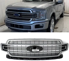 For Ford F-150 F-150 2018 2019 2020 Chrome Front Grille Grill JL3Z8200RA