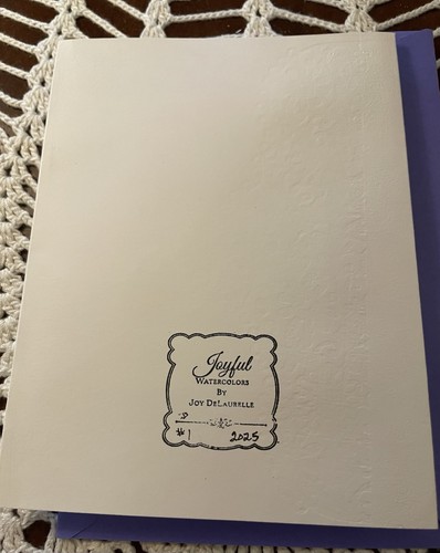 Greeting Card Die Cut By Joy Delaurelle Blank Window Card White 4.5 X 6 - Picture 4 of 4
