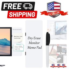 Monitor Memo Board, Magnetic Dry Erase Multifunction Whiteboard Monitor Side ...
