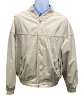 Vintage 90s Bomber Jacket La Paz Catalina Beige Vented Outdoor Men's Size XL