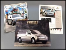 2001 Chevrolet Venture Van 36-page Original Car Sales Brochure Catalog Set 2001 Chevrolet Venture Van 36-page Original Car Sales Brochure Catalog Set
