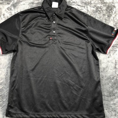 Fast Food Restaurant Employee Polo Shirt Mens L Black Work Uniform Top