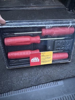 Mac Tools USA Red Hard Handle Screwdriver Day Sdp4cr Precision Combo Nos