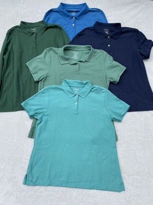 Lot Of 5 LL Bean Men s Short/Long Sleeve Polo Tops Sz L Cotton Multicolor
