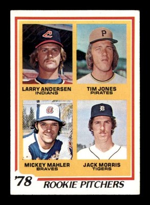 1978 Topps #703 Andersen/Jones/Mahler/Morris Rookie Pitchers EX+ X3040209