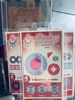 Lot Of 8 Sets Spellbinders Board & Shapeabilities Metal Die Cuts. Well Kept!