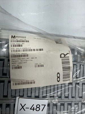 Mouser Electronics 644-FL25X25LG-A Flexible Wire Duct Gray Lot of 27 X-487