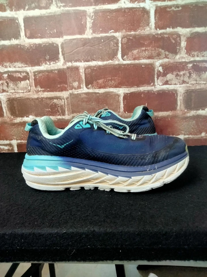 Hoka Bondi 5 Shoes Womens Size 9 D Wide Blue Running Athelitc     - Image 3 of 4