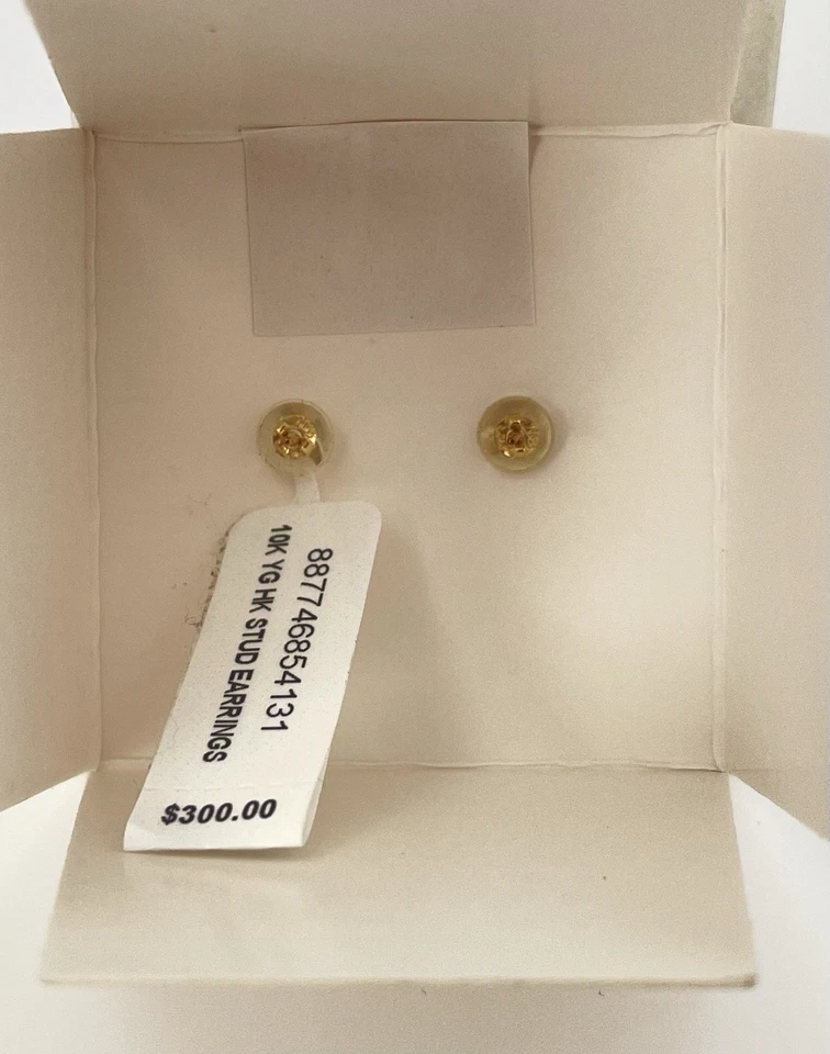 Aretes de Hello Kitty con lazo de esmalte rojo en oro de 10 k Foto 2 de 4