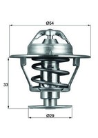 Mahle TX8676D Thermostat, KüHlmittel