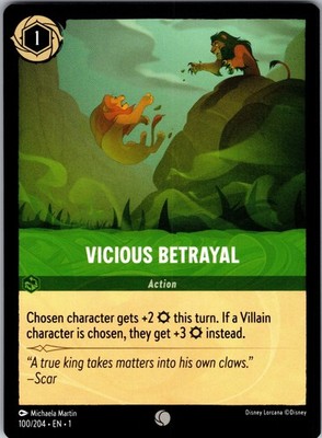 Vicious Betrayal Common The First Chapter 100/204 NM
