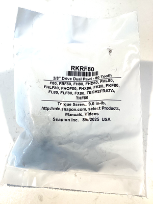 #ad Snap On Tools RKRF80 NEW 3 8” Drive 80 Tooth Ratchet Repair Kit F80 FL80 amp; More $21.95