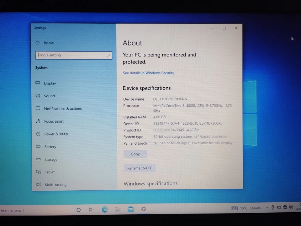 ASUS X555LA 15.6" Intel Core i3 4th Gen. 1 TB HDD, 4GB Ram read description. - Image 3 of 4