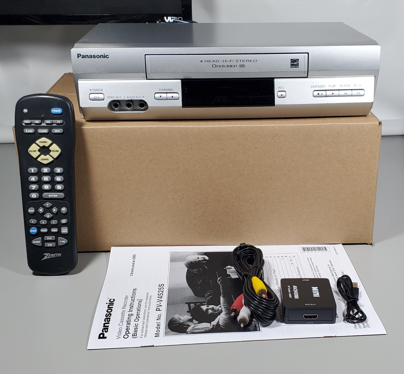 W/ Universal Remote, Av2hdmi - Serviced